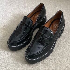 Franco Sarto Black Loafers for Women